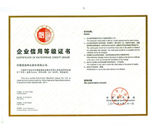 信用等級證書